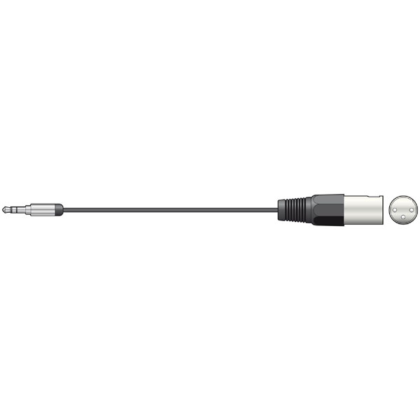 Image of SLIM STEREO 3.5mm JACK TO MALE 3 PIN XLR