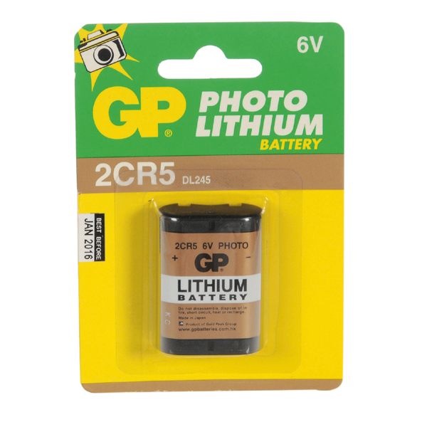 Image of 2CR5 6v LITHIUM PHOTOGRAPHIC BATTERY