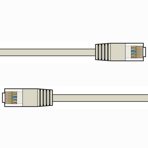 Image of CAT 5 NETWORK CABLE 0.5m