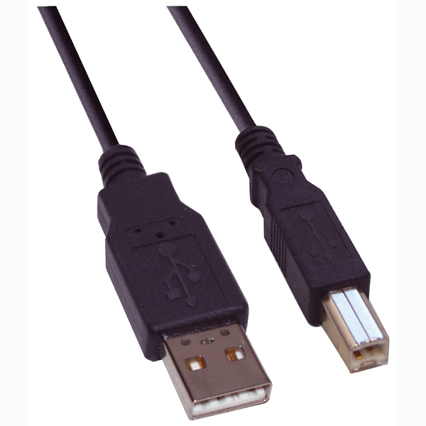 Image of USB CABLE A MALE TO B MALE 2 metres.
