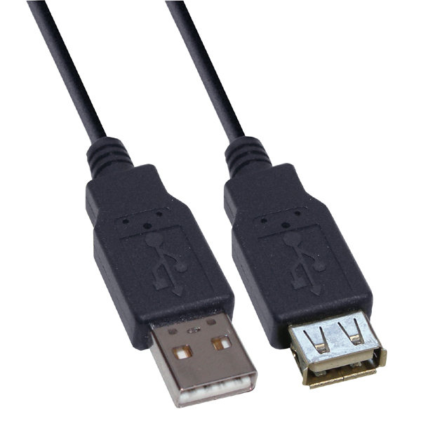 Image of USB CABLE A MALE TO A FEMALE EXTENSION - 2 METRES