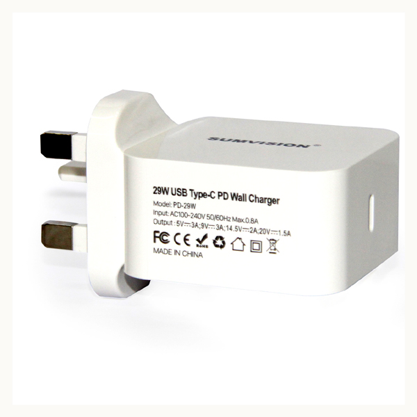 Image of SUMVISION 1 PORT USB TYPE C CHARGER