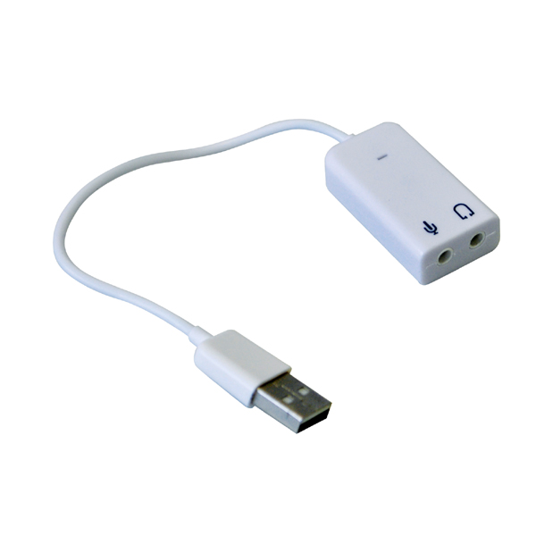 Image of USB PLUG IN SOUND ADAPTOR FOR MIC & HEADPHONES