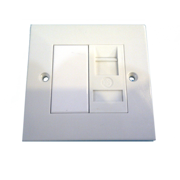 Image of SINGLE RJ45 OUTLET FACEPLATE