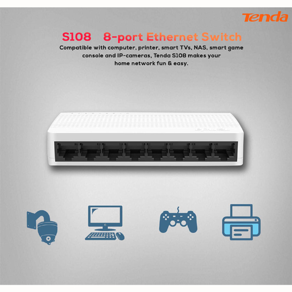 Image of 8 PORT ETHERNET SWITCH