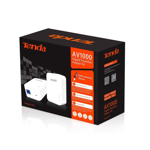 Image of TENDA AV1000 1GB HOMEPLUG SET