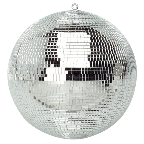 Image of SILVER MIRROR BALL - 12 INCH DIAMETER