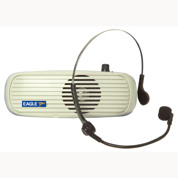Image of EAGLE WAISTBAND AMPLIFIER WITH HEADSET - WHITE