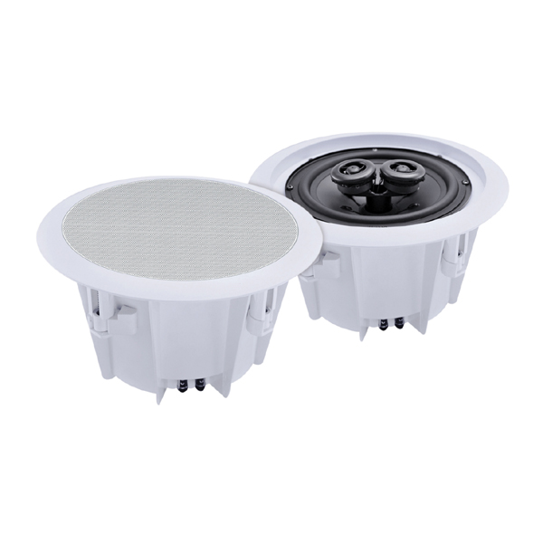 Image of E AUDIO PAIR 5.25 inch 2 WAY CEILING SPEAKERS WHITE - 8 ohm