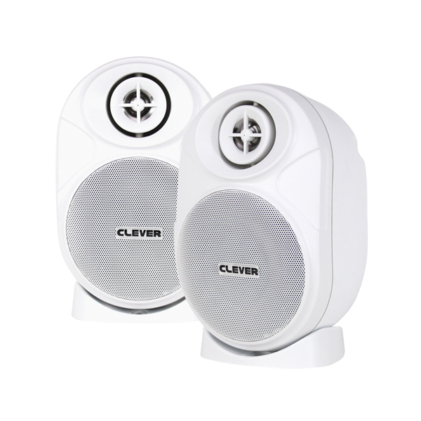 Image of CLEVER ACOUSTICS BGS 20T 100V SPEAKERS (PAIR) - WHITE