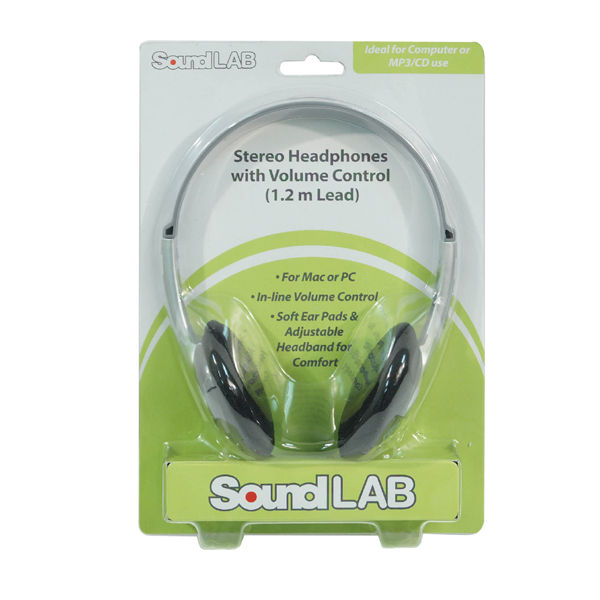 Image of SOUNDLAB STEREO HEADPHONES WITH 1.2 METRE LEAD