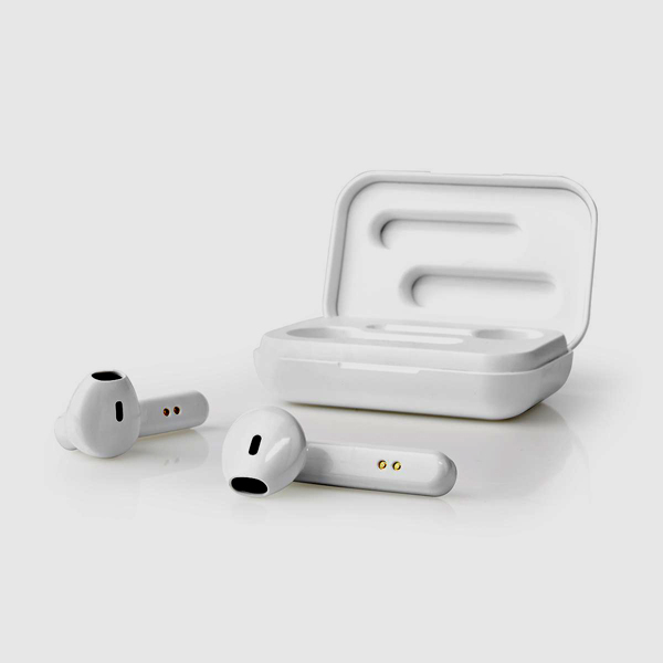 Image of NEDIS FULLY WIRELESS BLUE TOOTH EARPHONES - WHITE