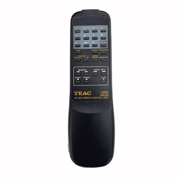 Image of REMOTE CONTROL - RC853 for TEAC CD-P1250 CD PLAYER