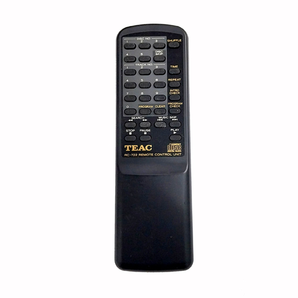 Image of REMOTE CONTROL - RC722 for TEAC PD-D2410 5 DISC CD PLAYER