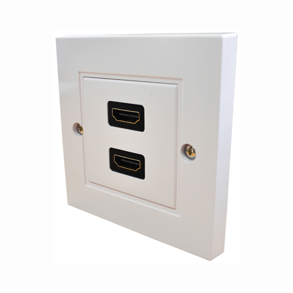 Image of EAGLE HDMI WALL PLATE - DOUBLE