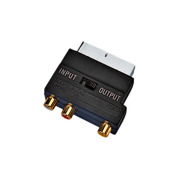 Image of SCART ADAPTOR - TO 3 PHONO WITH SWITCH
