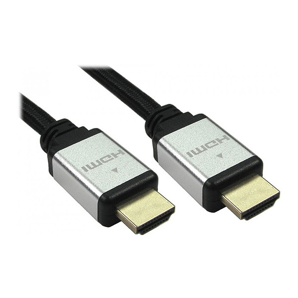 Image of HDMI 2.1 8K BRAIDED CABLE METAL PLUGS - 2 METRES