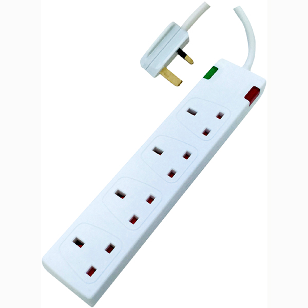 Image of EXTENSION - 4 GANG WITH SURGE PROTECTION.
