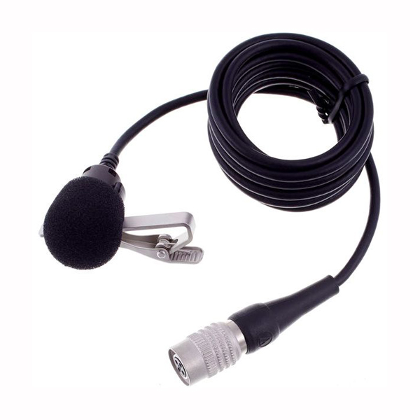 Image of AUDIO TECHNICA AT829W LAVALIER TIE CLIP MICROPHONE