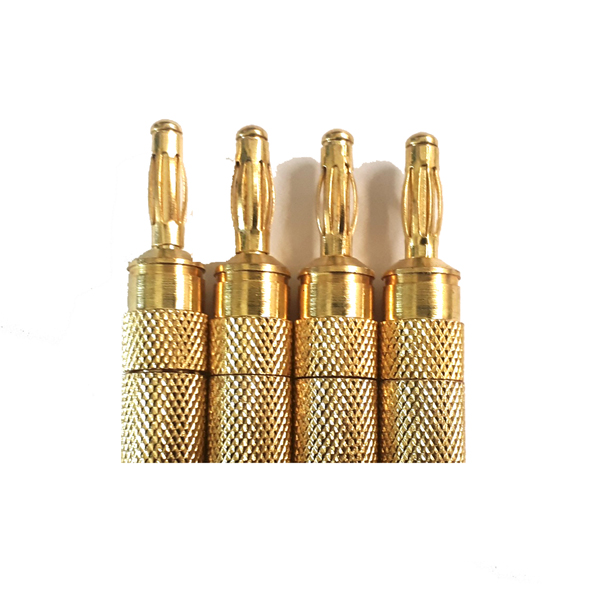 Image of 4 MM PLUGS - GOLD - PACK OF 4