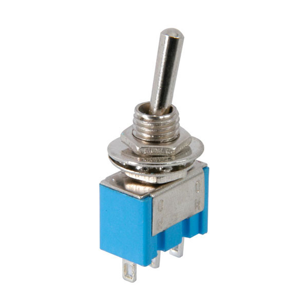 Image of MINIATURE TOGGLE SWITCH - SPDT - CENTRE OFF - NON LATCHING