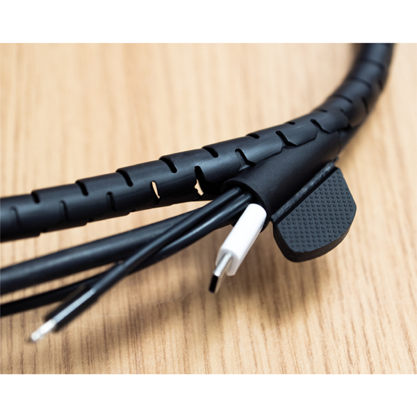 Image of SPIRAL CABLE TIDY 10mm - BLACK