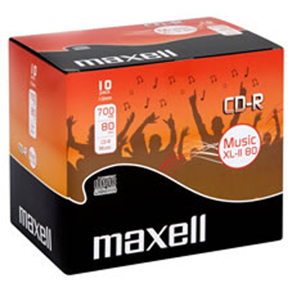 Image of AUDIO CD-R 80 min 10 PACK - AUDIO RECORDERS ONLY