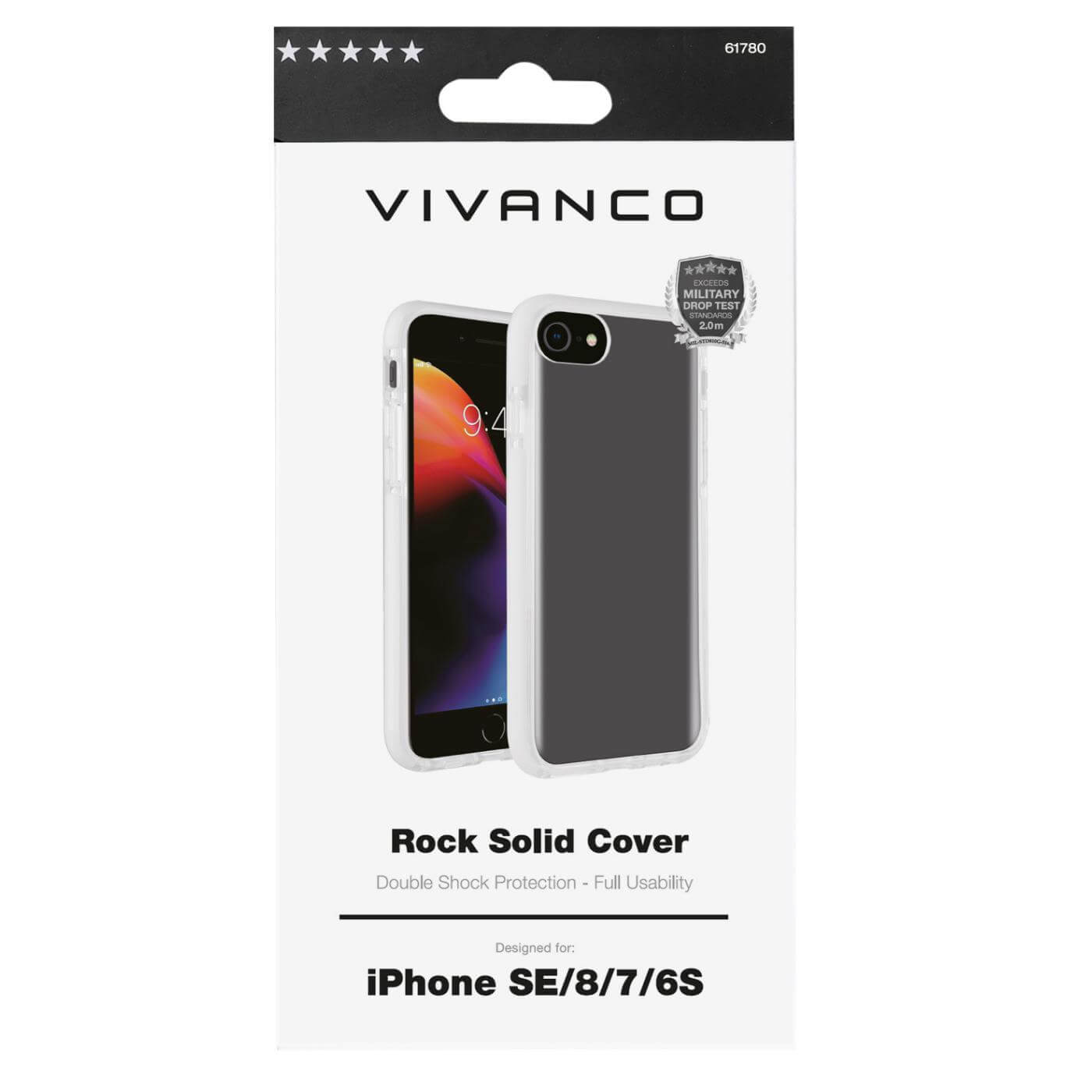 Image of VIVANCO ROCK SOLID COVER - IPHONE SE/8/7/6S - WHITE
