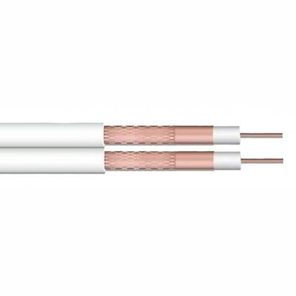 Image of SKY+ TWIN COAXIAL CABLE - WHITE - 100 METRE ROLL