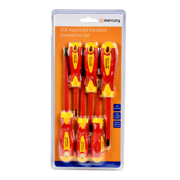 Image of 6 PEICE INSULATED  SCREWDRIVER SET