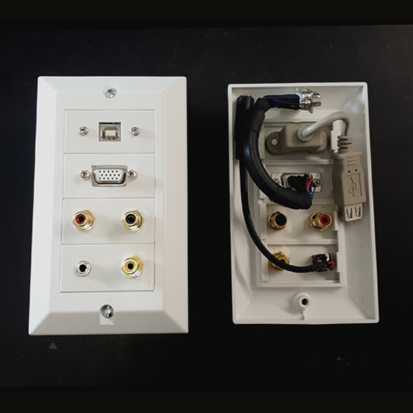 Image of AV MODULAR CONNECTION PLATE AND BACK BOX